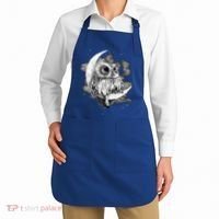 Owl Sitting On The Moon Gift Apron thumb 2