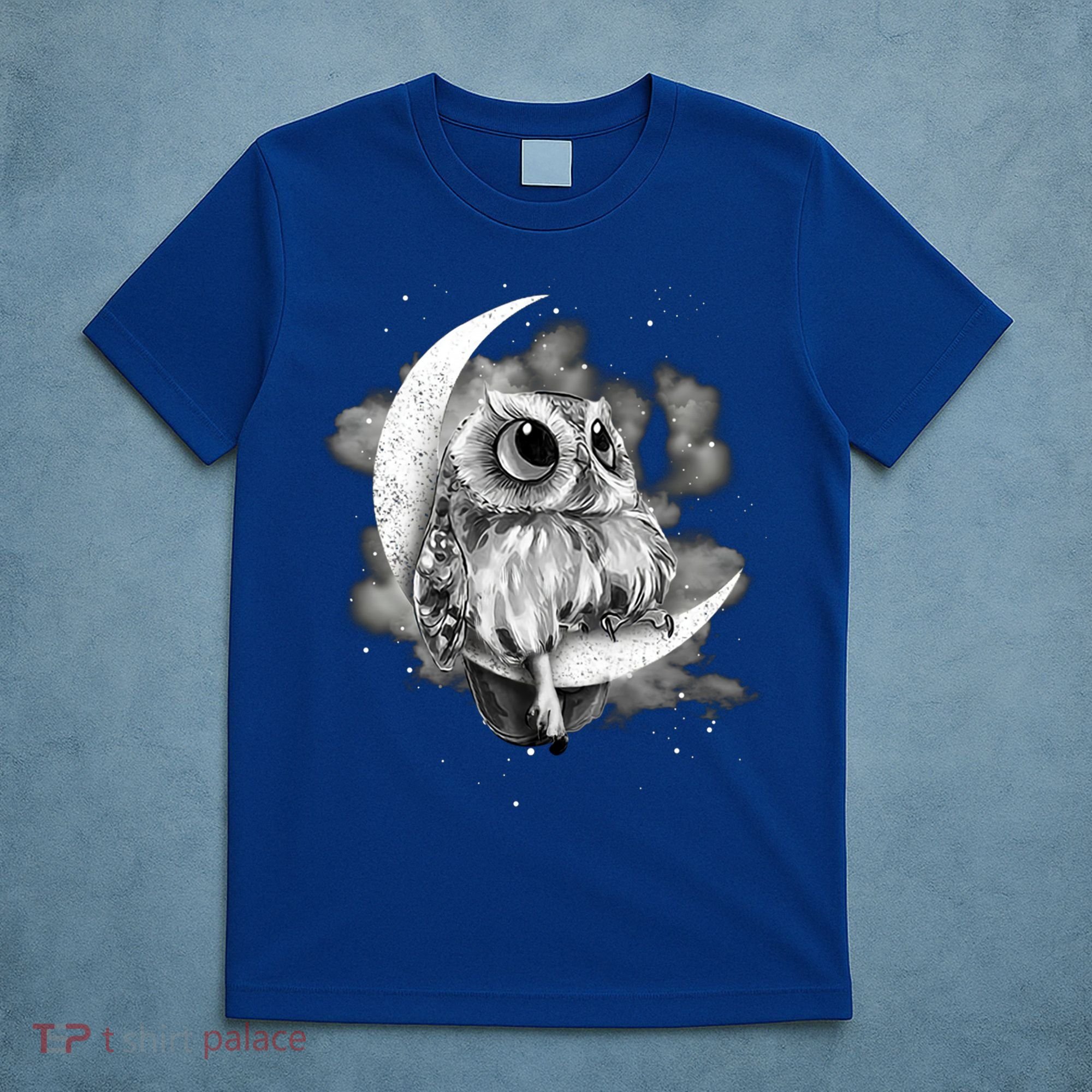 Owl Sitting On The Moon Gift T-Shirt