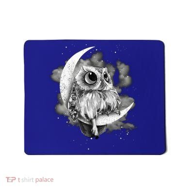 Owl Sitting On The Moon Gift Mousepad