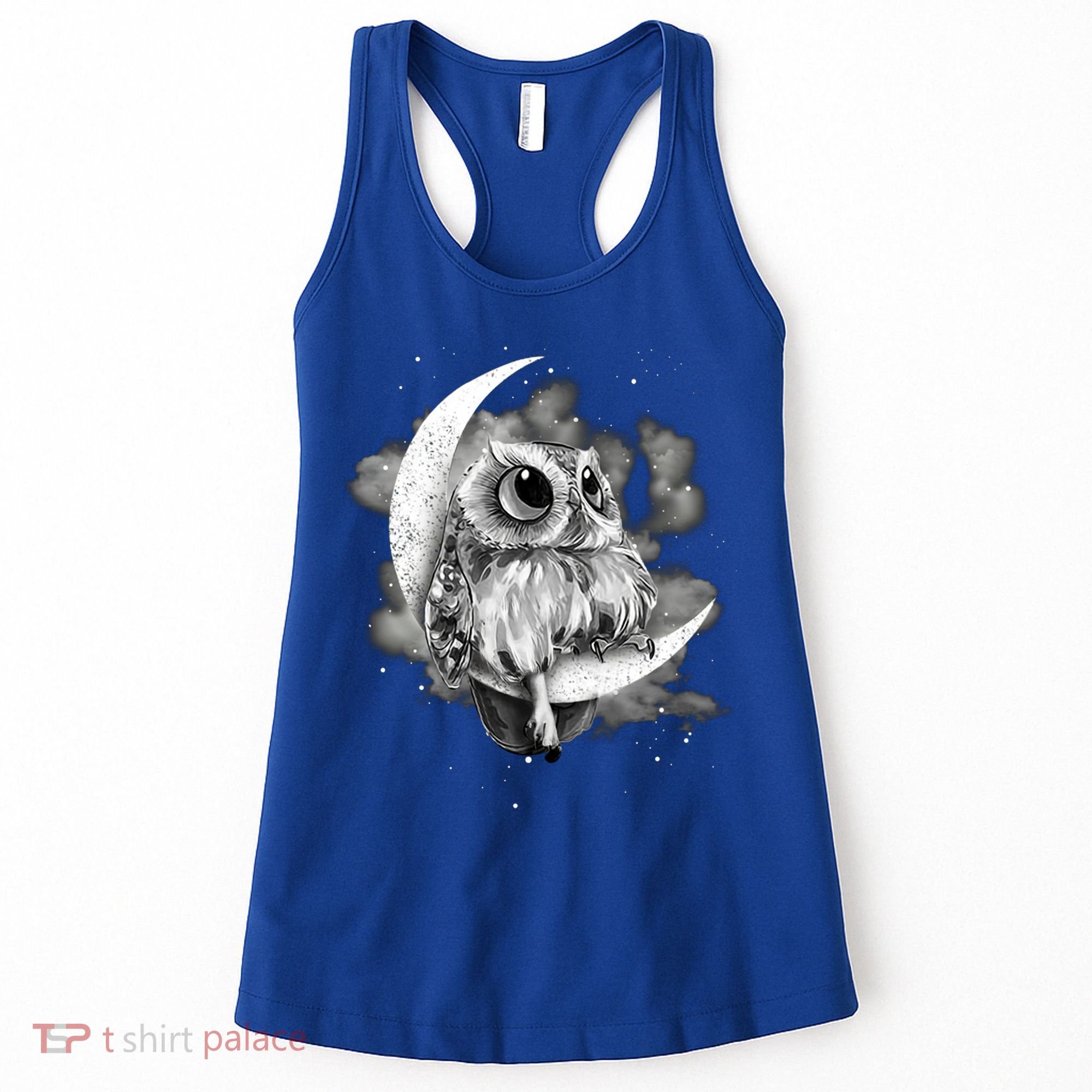 Owl Sitting On The Moon Gift Women's Tank Top