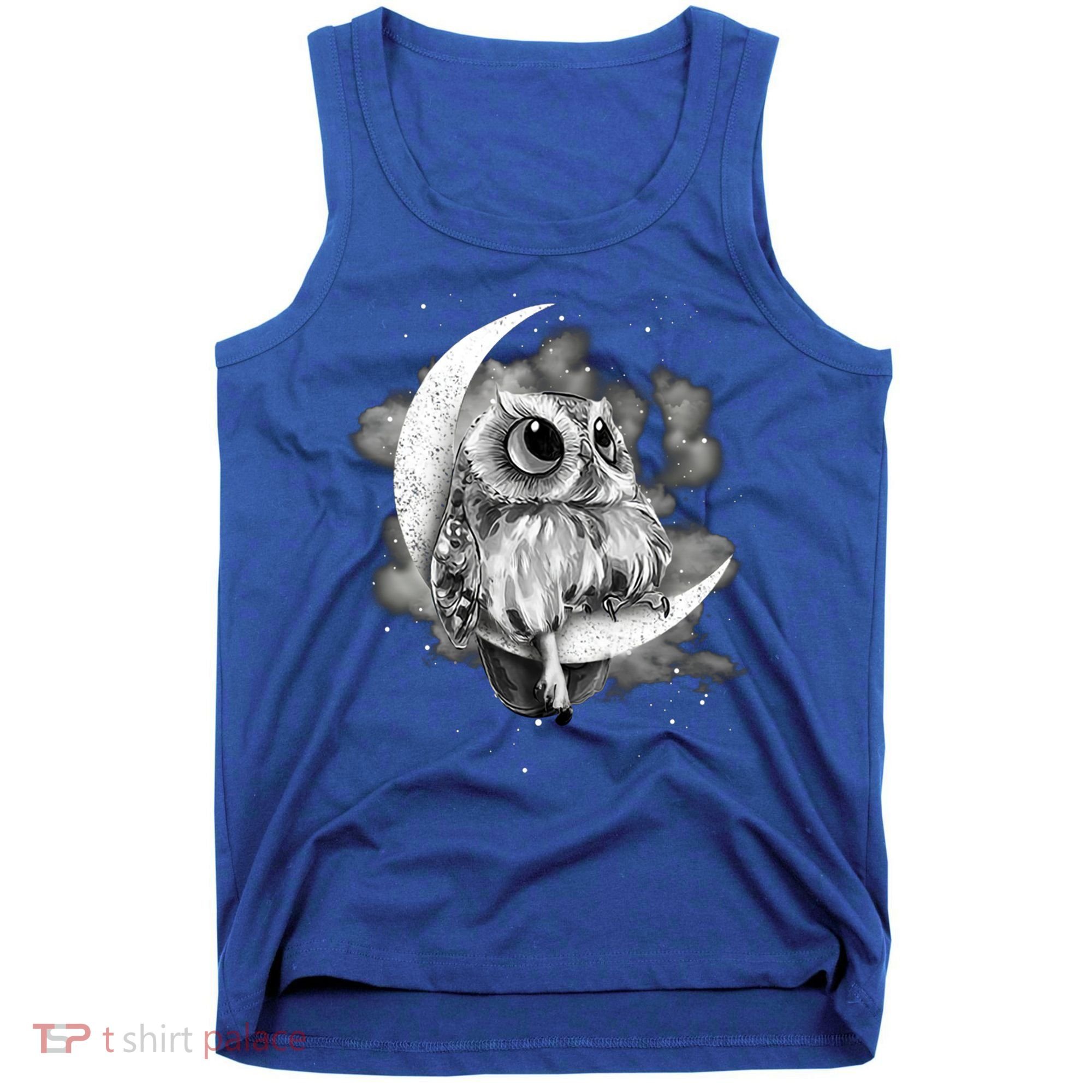 Owl Sitting On The Moon Gift Tank Top