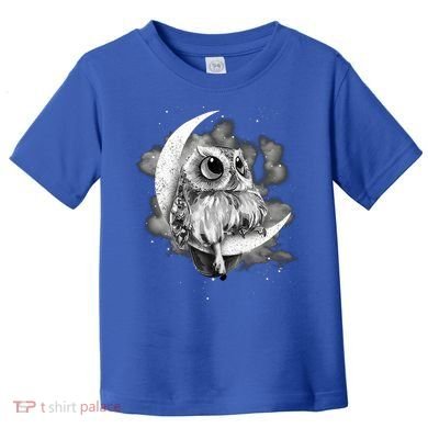Owl Sitting On The Moon Gift Toddler T-Shirt