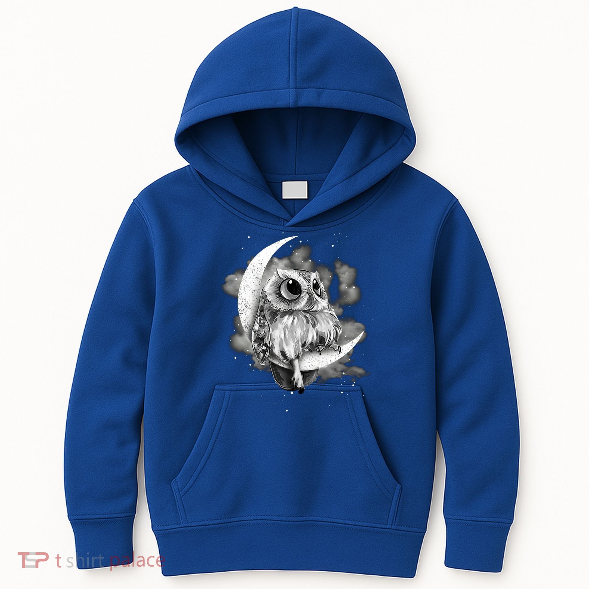 Owl Sitting On The Moon Gift Kids Hoodie
