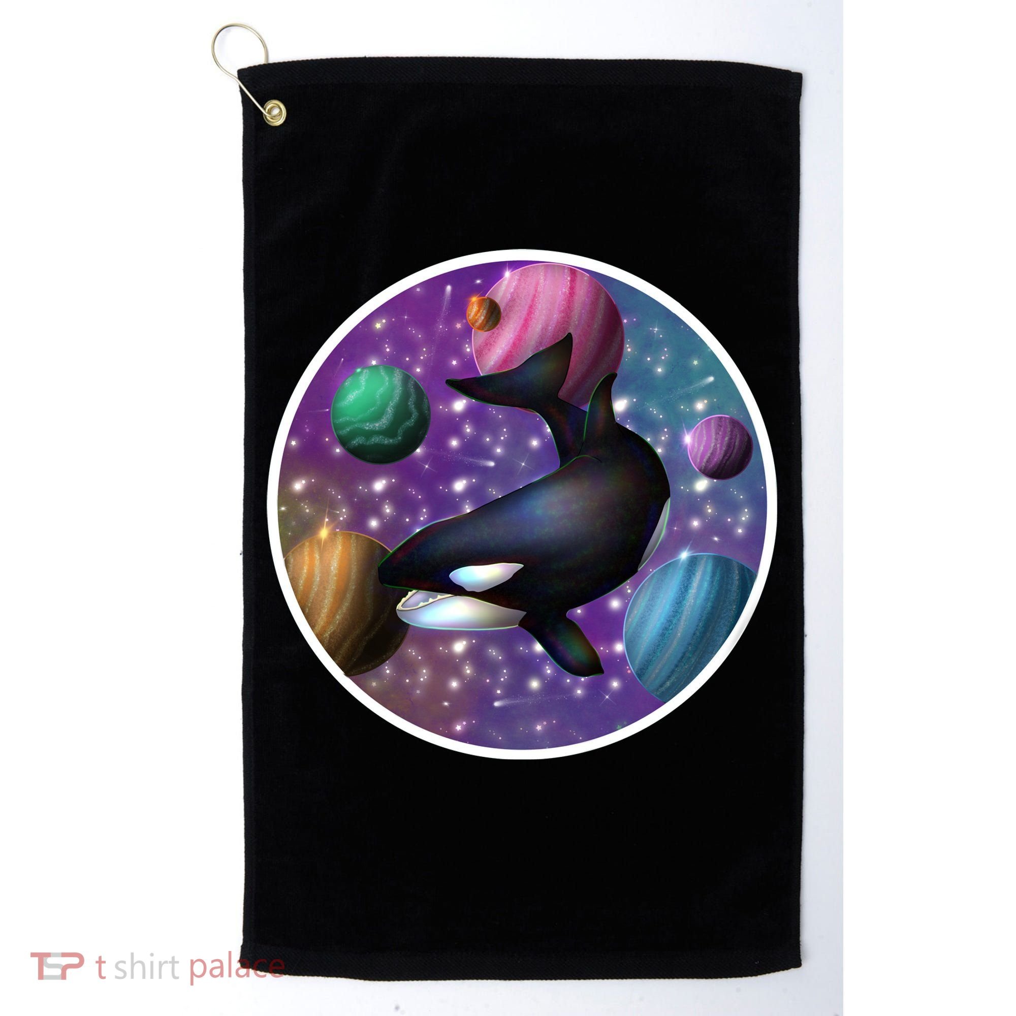 Orca Space Golf Towel