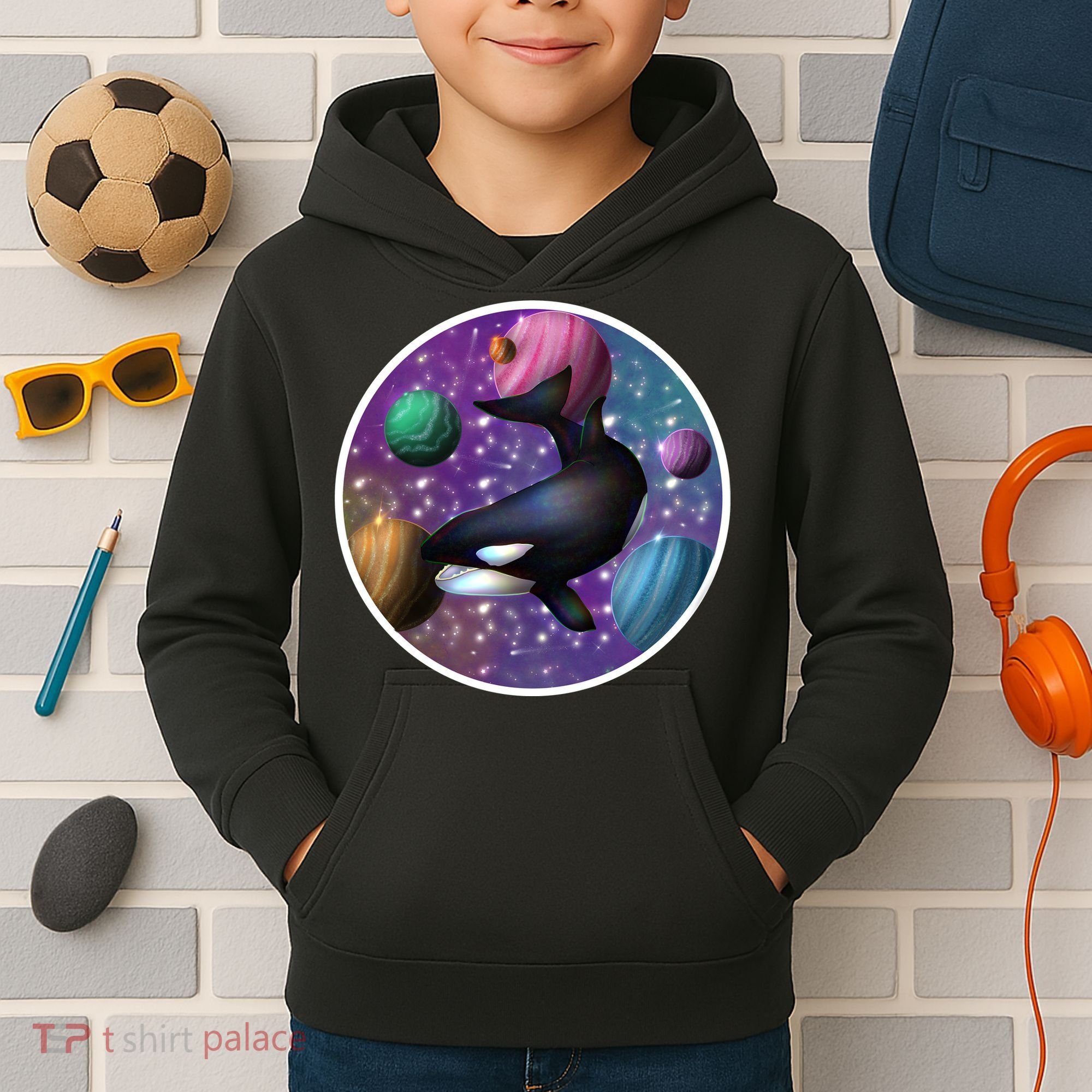 Orca Space Kids Hoodie