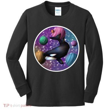 Orca Space Kids Long Sleeve Shirt