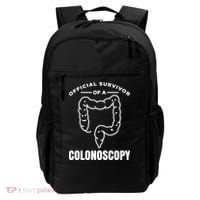 Offical Survivor Of A Colonoscopy Colon Cancer Awareness Gift Backpack thumb 0