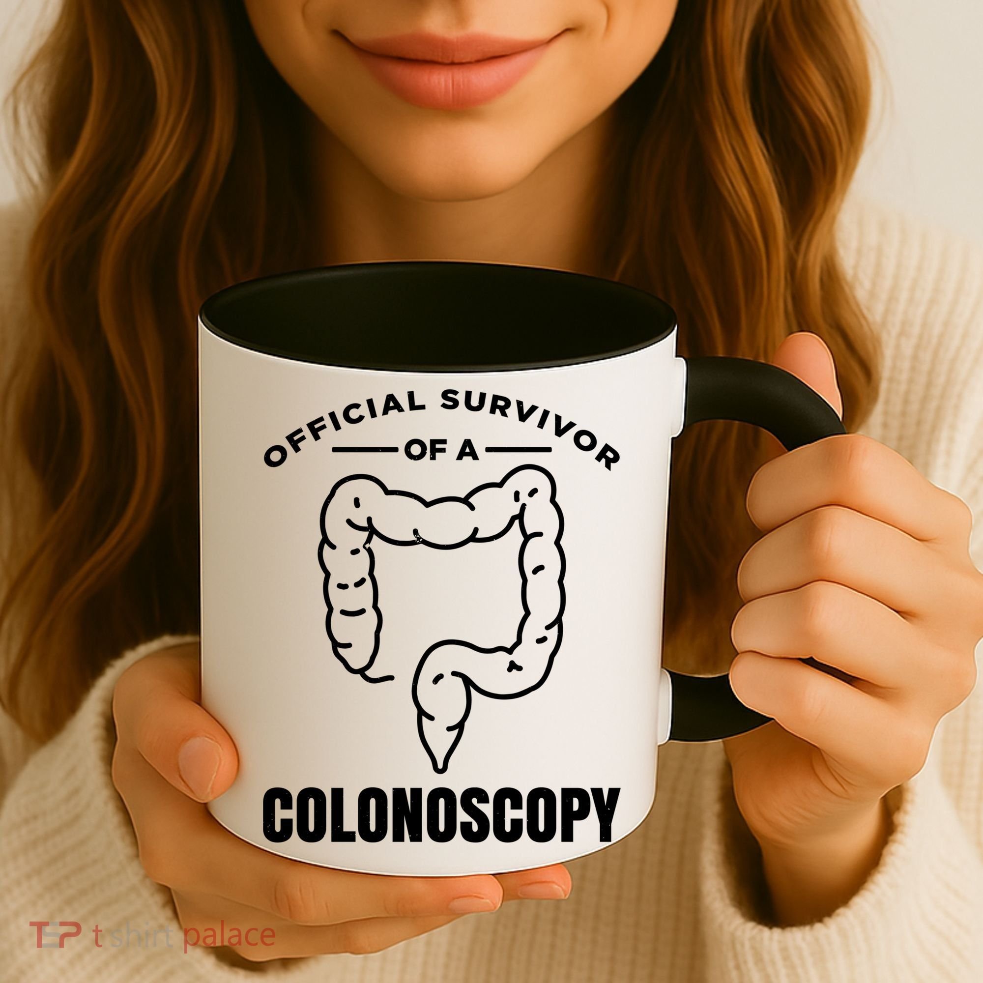Offical Survivor Of A Colonoscopy Colon Cancer Awareness Gift Coffee Mug