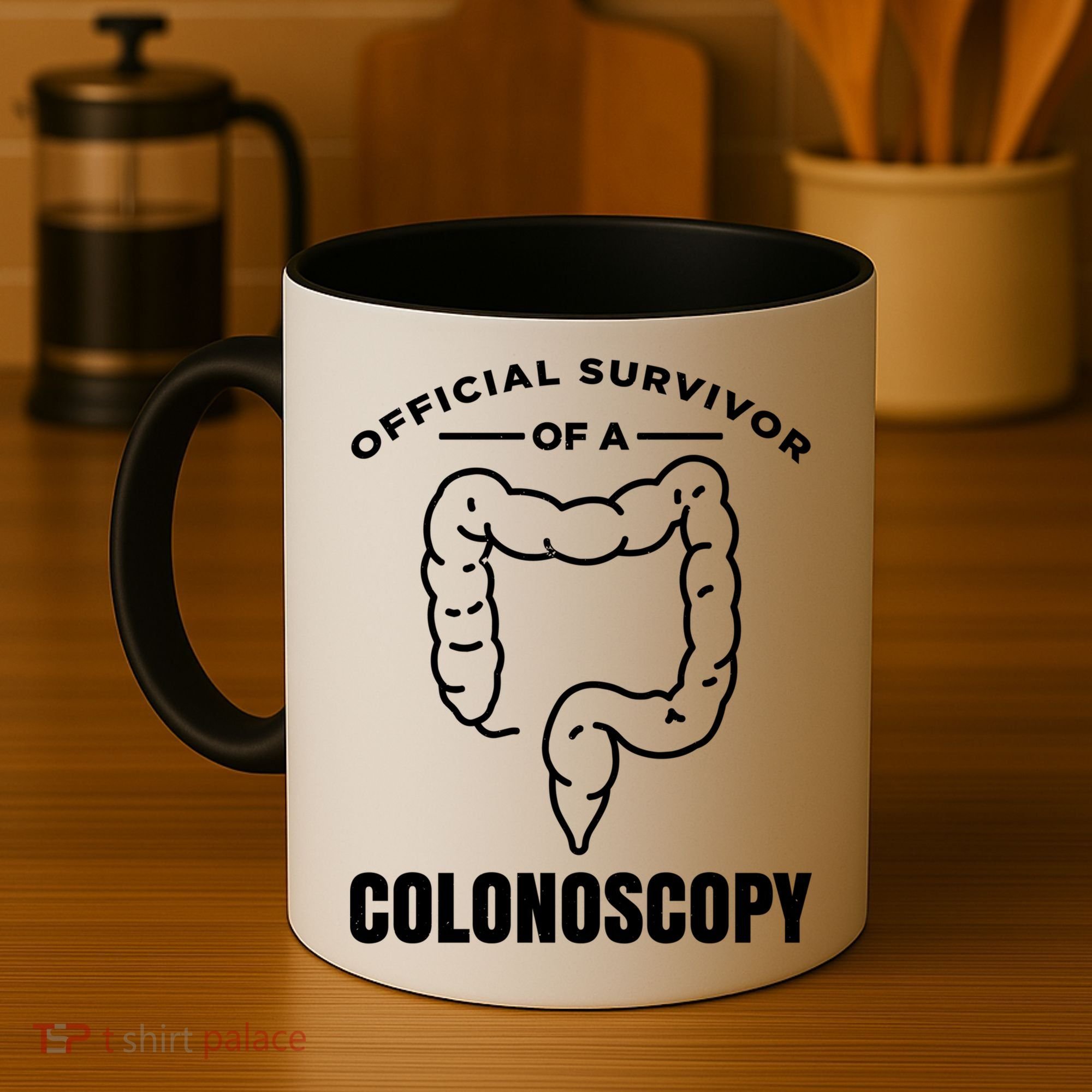 Offical Survivor Of A Colonoscopy Colon Cancer Awareness Gift Coffee Mug