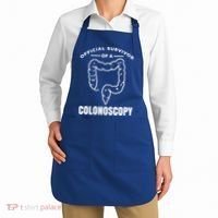 Offical Survivor Of A Colonoscopy Colon Cancer Awareness Gift Apron thumb 2