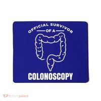 Offical Survivor Of A Colonoscopy Colon Cancer Awareness Gift Mousepad thumb 0