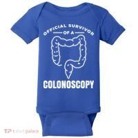 Offical Survivor Of A Colonoscopy Colon Cancer Awareness Gift Baby Bodysuit thumb 0