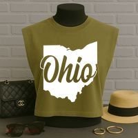 Ohio State Garment-Dyed Women's Muscle Tee thumb 3