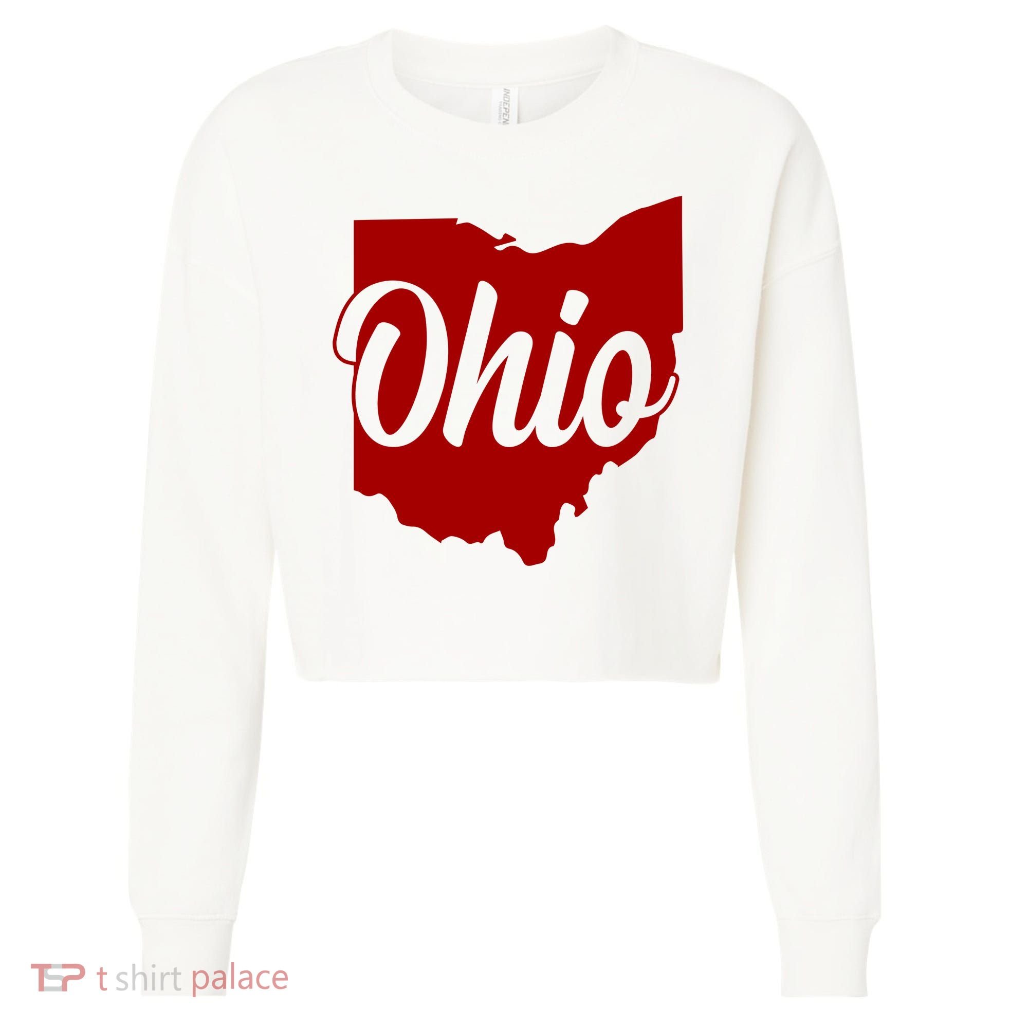 Ohio State Cropped Pullover Crew
