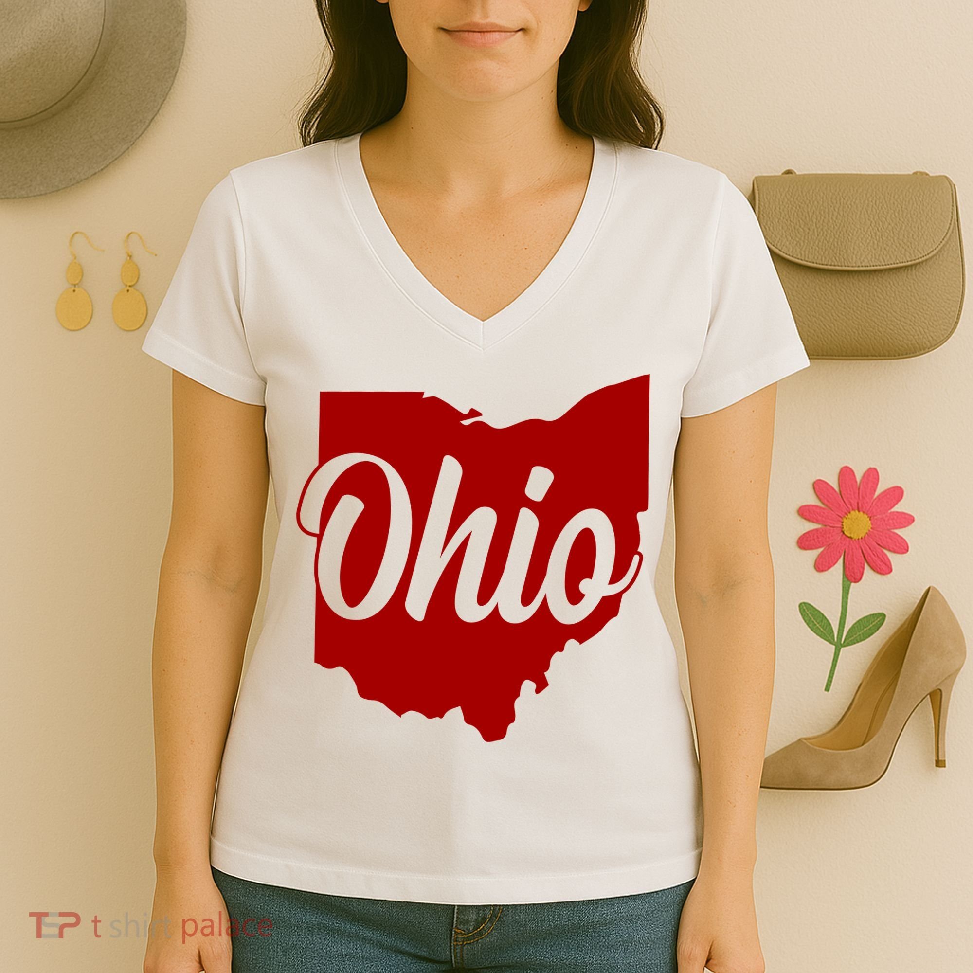 Ohio State Women's V-Neck T-Shirt