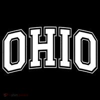 Ohio State OH USA Varsity Style White Font Women's Hoodie thumb 2