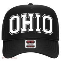 Ohio State OH USA Varsity Style White Font Hat thumb 0