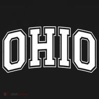 Ohio State OH USA Varsity Style White Font Visor thumb 3