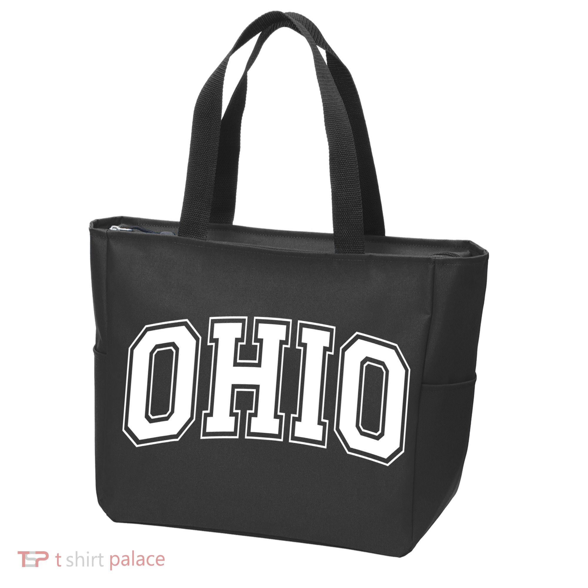 Ohio State OH USA Varsity Style White Font Tote Bag