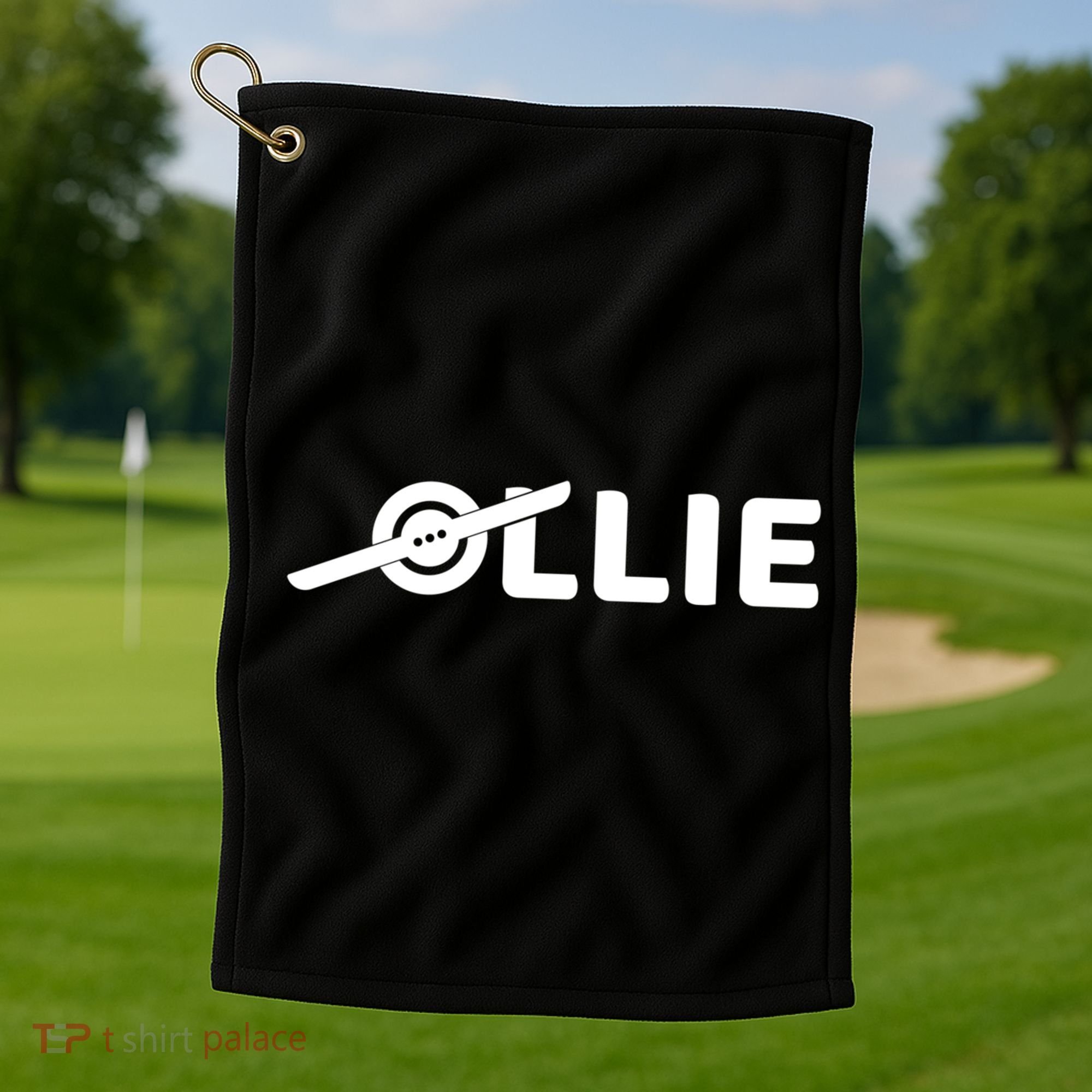 Ollie Skateboard One Wheel Electric Owner Skateboarding Gift Golf Towel