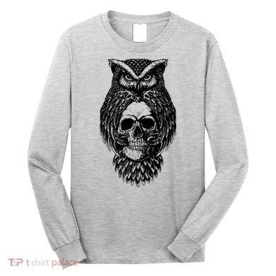 Owl Skull Long Sleeve Shirt