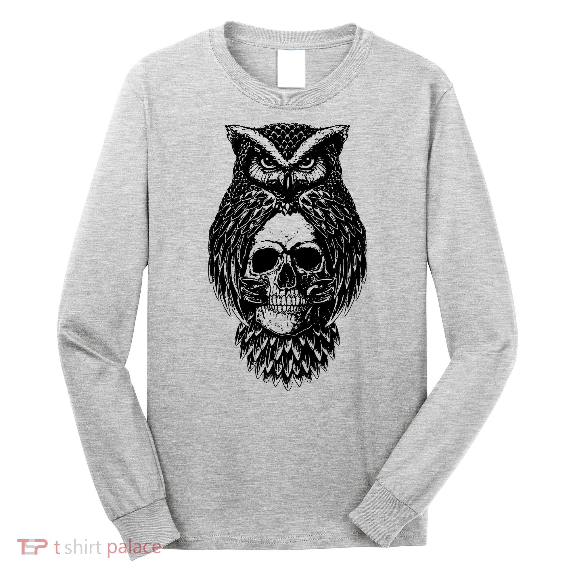 Owl Skull Long Sleeve Shirt