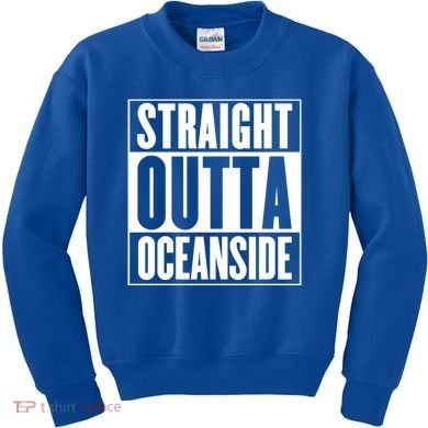 Oceanside Straight Outta Oceanside Gift Kids Sweatshirt
