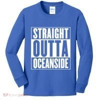 Oceanside Straight Outta Oceanside Gift Kids Long Sleeve Shirt thumb 0
