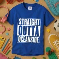 Oceanside Straight Outta Oceanside Gift Kids T-Shirt thumb 3