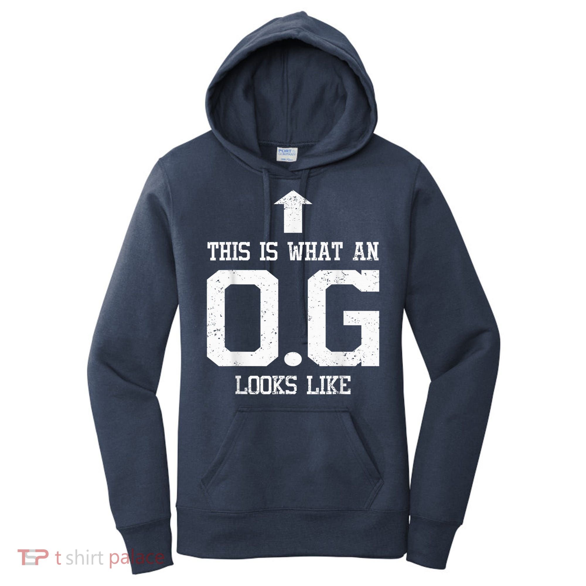 OG Shirt Original Gangster Tshirt Gift For Dad Grandpa Uncle Women's Hoodie