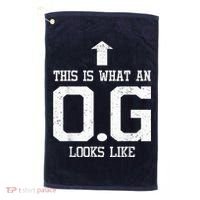 OG Shirt Original Gangster Tshirt Gift For Dad Grandpa Uncle Golf Towel thumb 0