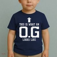 OG Shirt Original Gangster Tshirt Gift For Dad Grandpa Uncle Toddler T-Shirt thumb 2