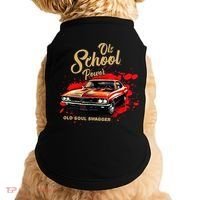 Old School Power Old Soul Swagger Classic Car Doggie Tank thumb 0