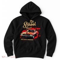 Old School Power Old Soul Swagger Classic Car Hoodie thumb 0
