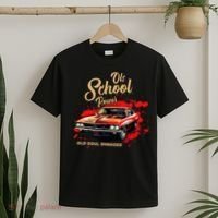 Old School Power Old Soul Swagger Classic Car T-Shirt thumb 2