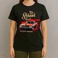 Old School Power Old Soul Swagger Classic Car T-Shirt thumb 4