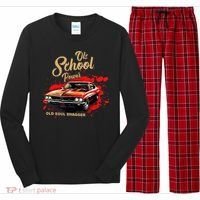Old School Power Old Soul Swagger Classic Car Long Sleeve Pajama Set thumb 0