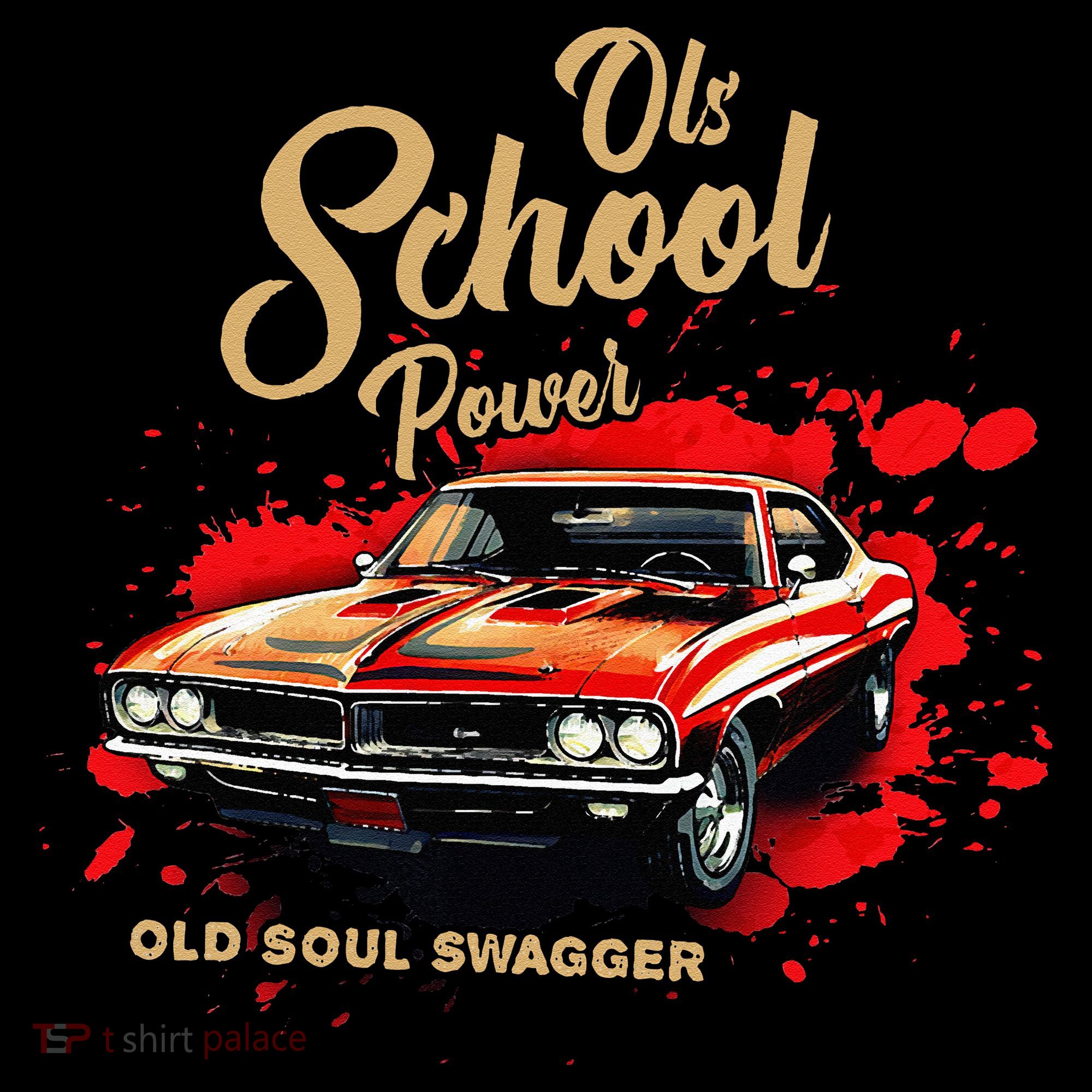 Old School Power Old Soul Swagger Classic Car Tall Long Sleeve Shirt