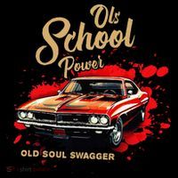 Old School Power Old Soul Swagger Classic Car Mousepad thumb 1