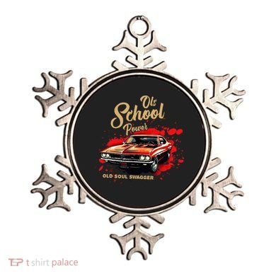 Old School Power Old Soul Swagger Classic Car Ornament