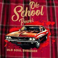 Old School Power Old Soul Swagger Classic Car Men's Flannel Plaid Pajama Pants thumb 2