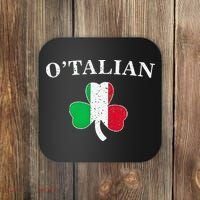 O'talian St Patricks Day Italian Italy Flag Italia Coaster thumb 0