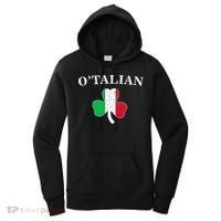 O'talian St Patricks Day Italian Italy Flag Italia Women's Hoodie thumb 0