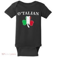 O'talian St Patricks Day Italian Italy Flag Italia Baby Bodysuit thumb 0