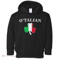 O'talian St Patricks Day Italian Italy Flag Italia Toddler Hoodie thumb 0