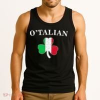 O'talian St Patricks Day Italian Italy Flag Italia Tank Top thumb 3