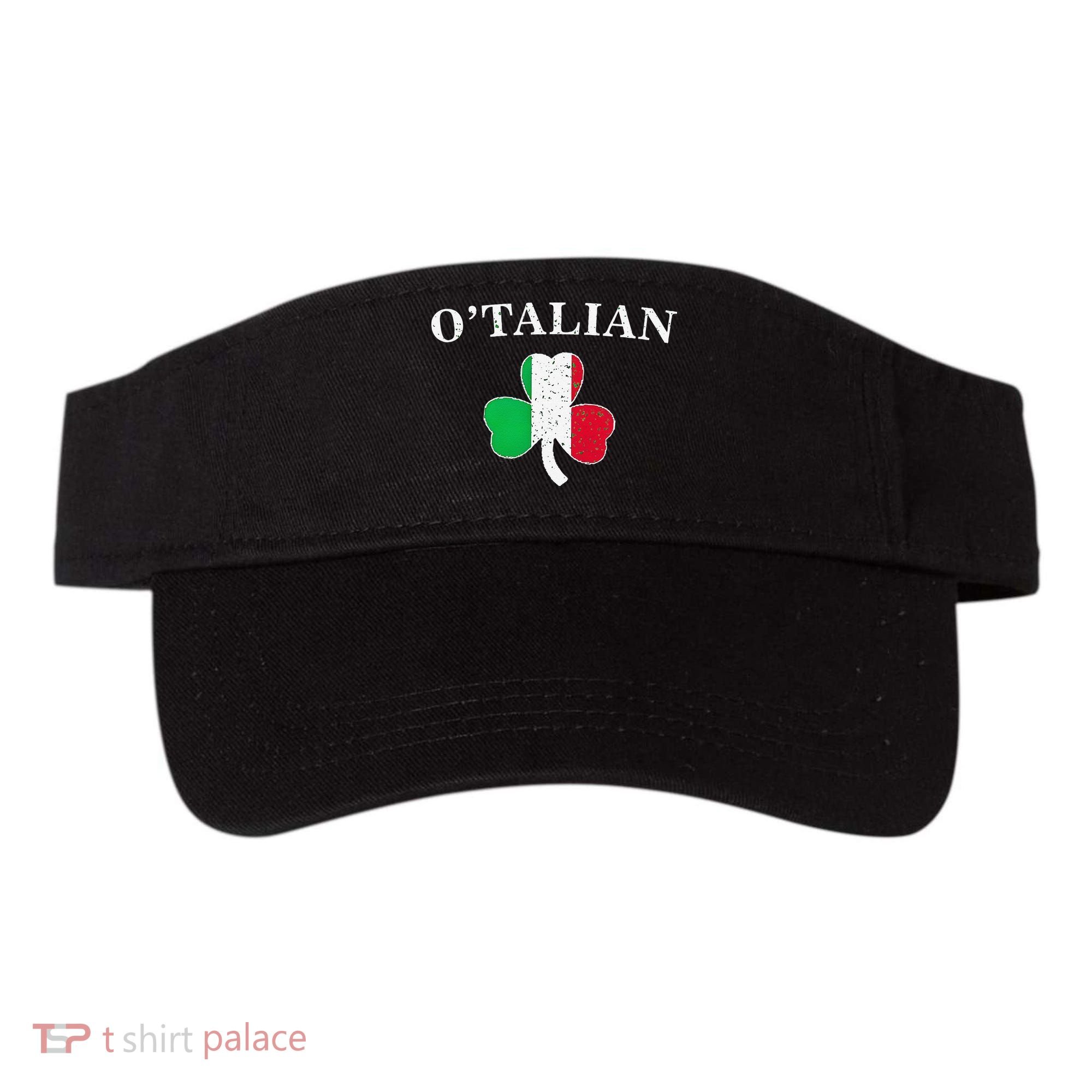 O'talian St Patricks Day Italian Italy Flag Italia Visor
