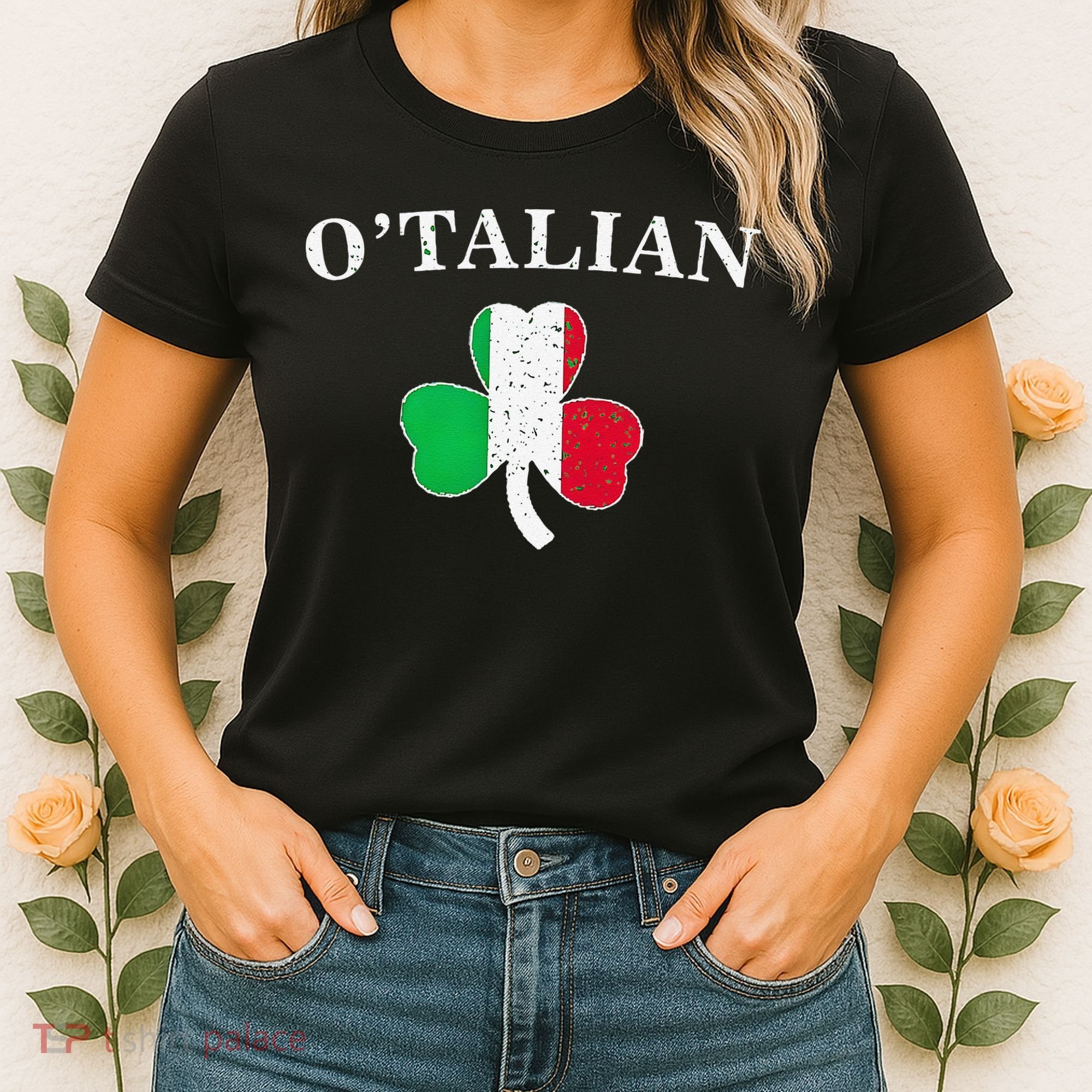 O'talian St Patricks Day Italian Italy Flag Italia Women's T-Shirt