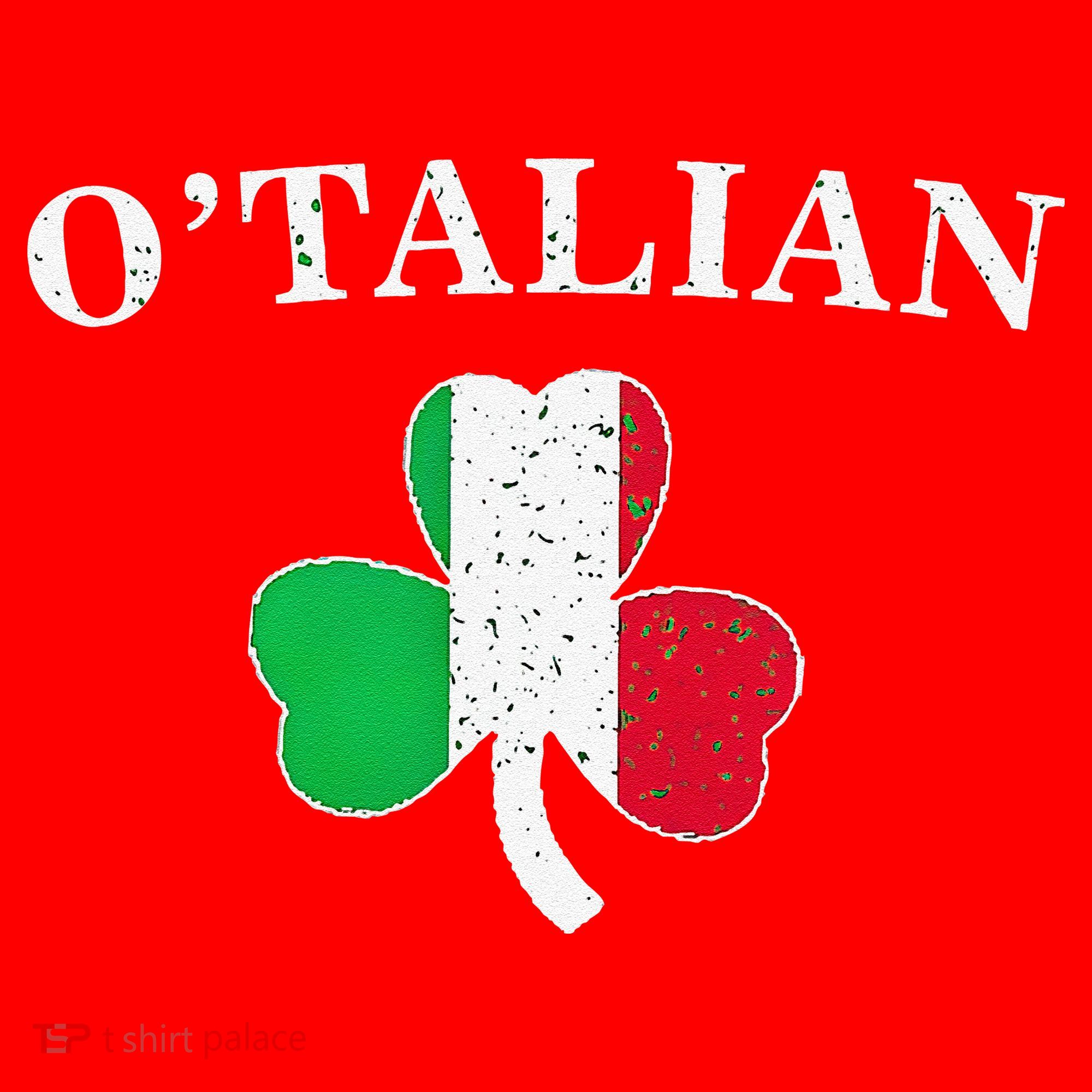O'talian St Patricks Day Italian Italy Flag Italia Santa Hat