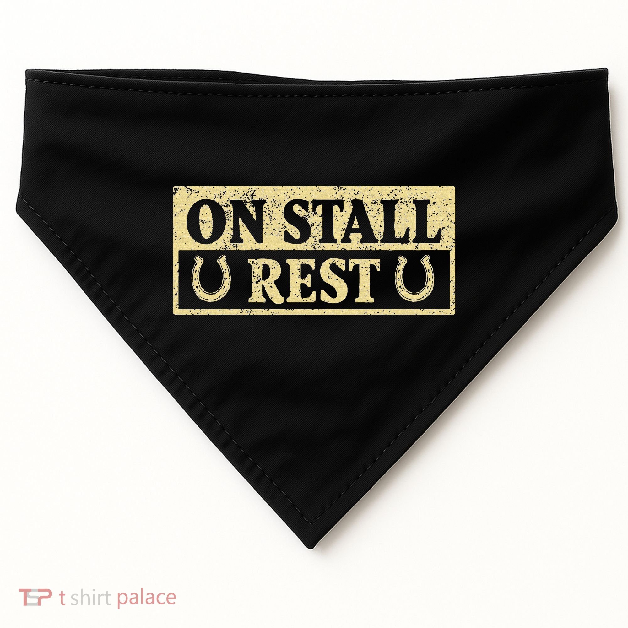 On Stall Rest Horse USA-Made Doggie Bandana